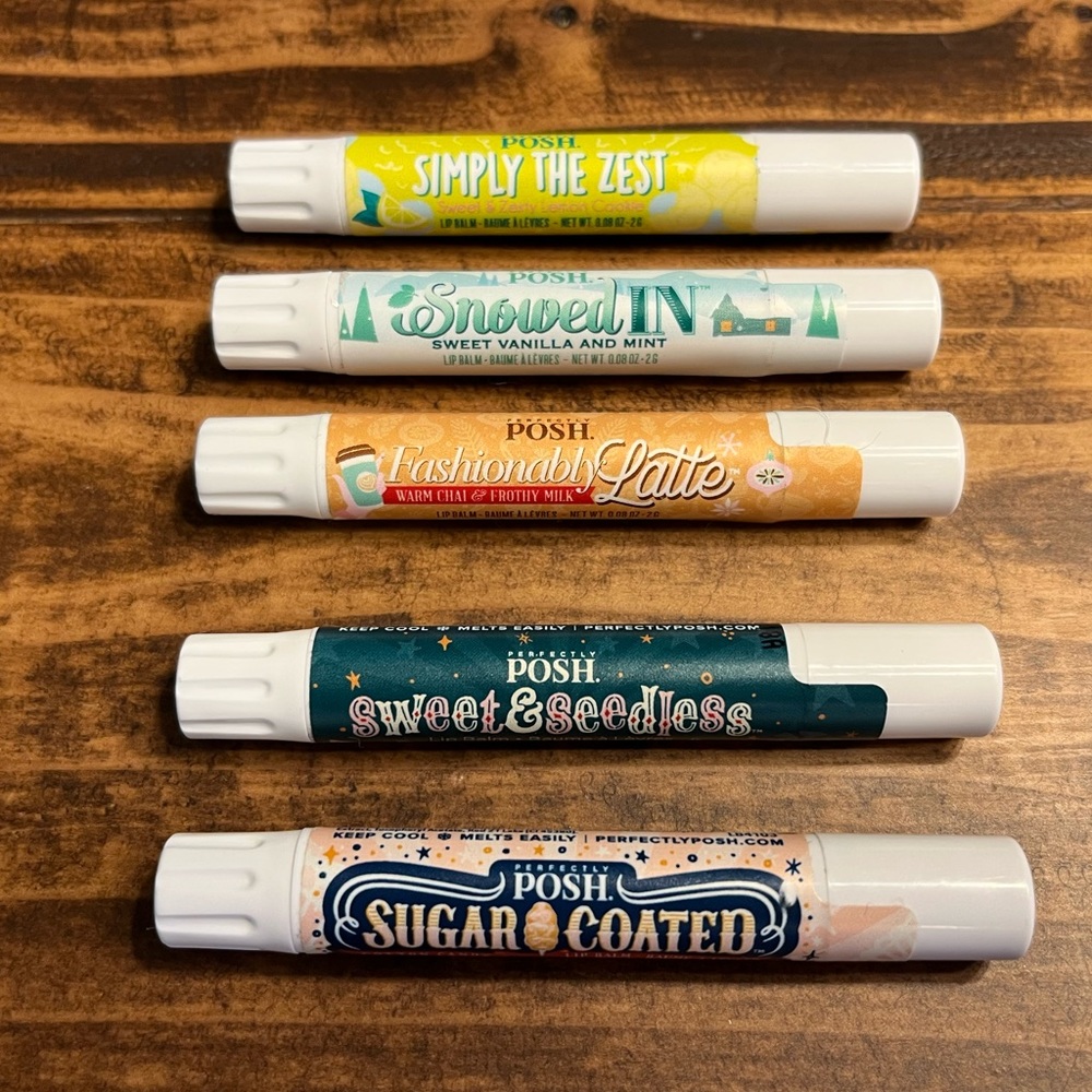 Set of 5 lip balms